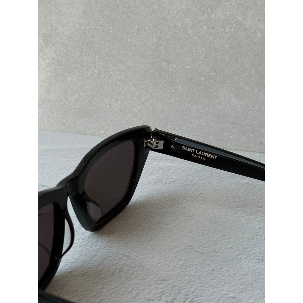 NEW Saint Laurent SL M127/F Sunglasses in Black - Picture 9 of 9